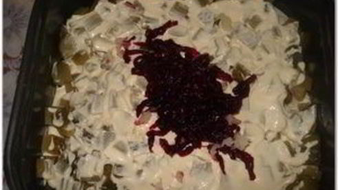 салат кальмары под шубой