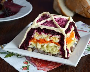 Салат Рыба под шубой