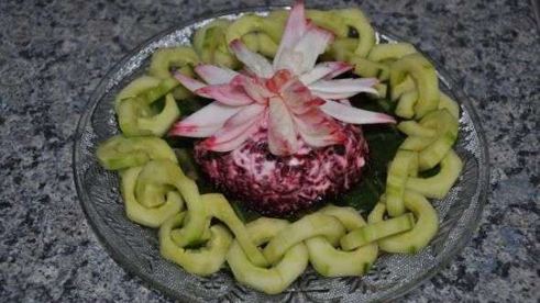 салат сельдь под шубой с яблоком