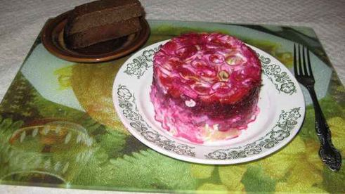 салат сельдь под шубой