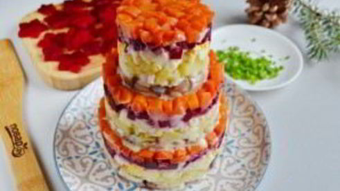 салат-торт селедка под шубой