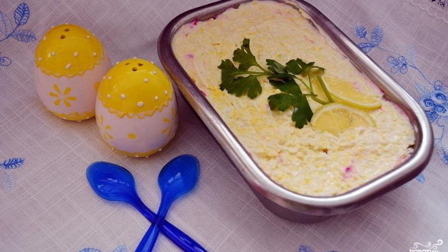 Рецепт селедки под шубой с плавленным сыром