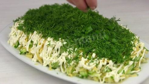 селедка под зеленой шубой с сыром и без свеклы