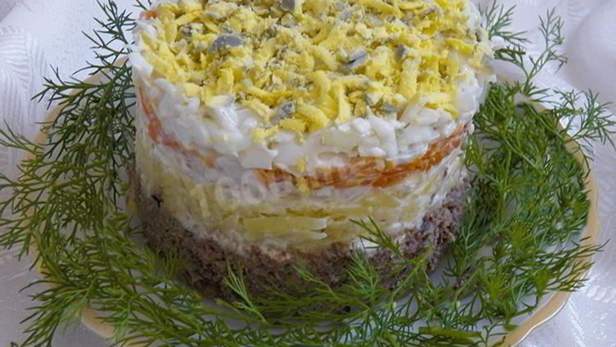 Рецепт шпрот под шубой