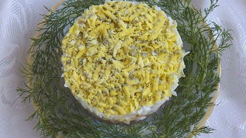 шпроты под шубой