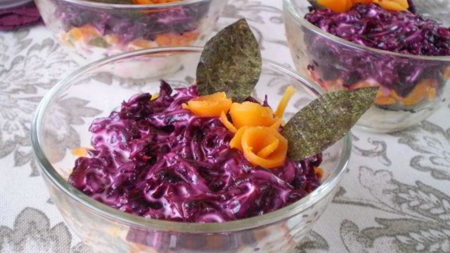 Рецепт вегетарианской селедки под шубой с нори