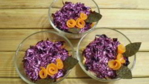 вегетарианская селедка под шубой с нори