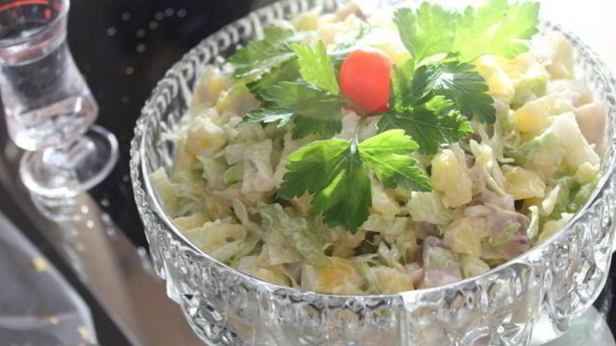 Рецепт салата под водочку