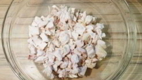 салат с баклажанами и курицей