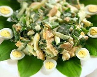 Салат с черемшой Весенний