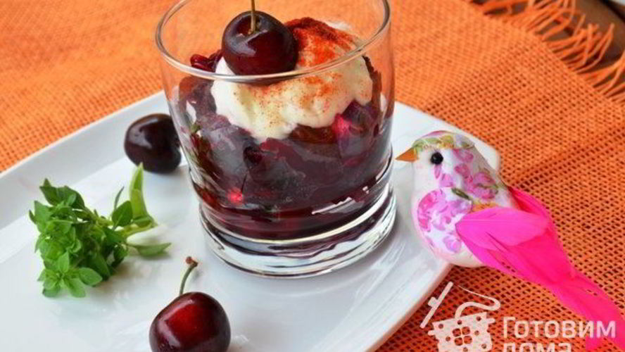 Рецепт салата с черешней и свеклой