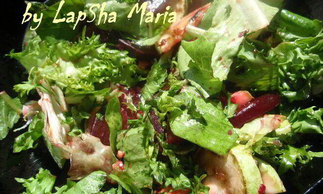 Салат с кабачком и свеклой Июньский