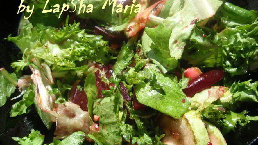 Рецепт салата с кабачком и свеклой июньский