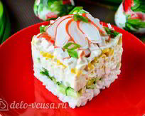 Салат с огурцами