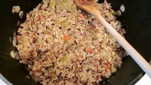 салат с рисом