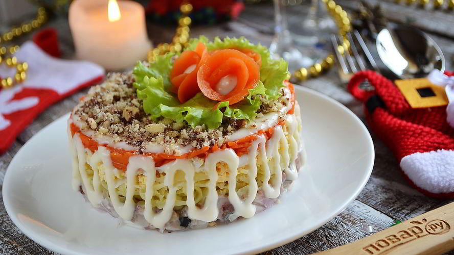 Рецепт салата с сельдью фаворит