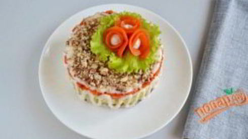 салат с сельдью фаворит