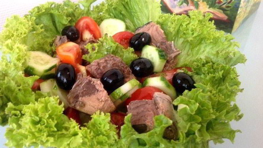 Рецепт салата с тунцом