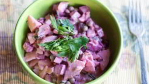 салат со свеклой и картошкой