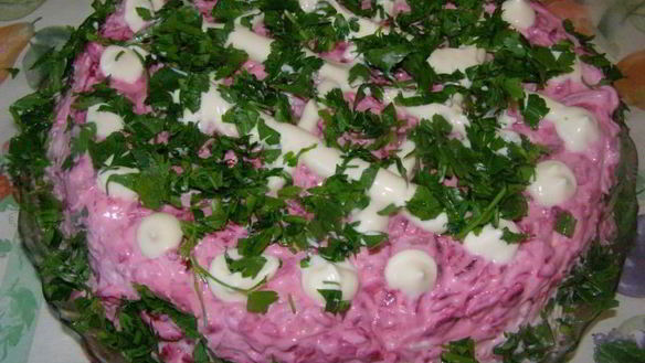 Рецепт Салата свекла, картофель, селедка