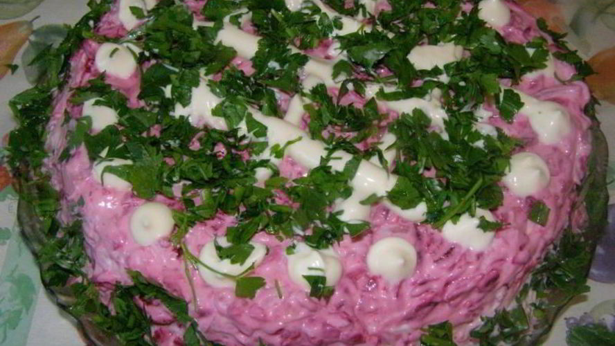 Рецепт салата свекла, картофель, селедка