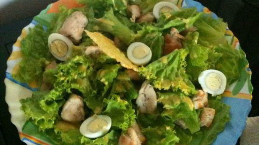 Рецепт моего салата цезарь