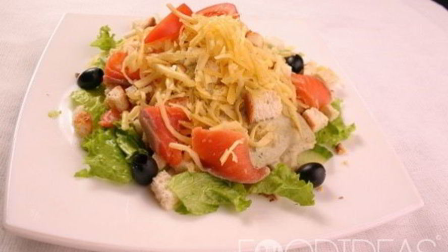 Рецепт цезаря с семгой