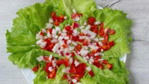 салат цветочная поляна