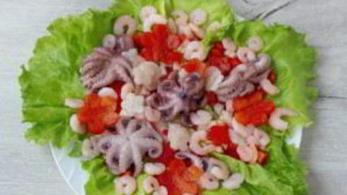 салат цветочная поляна