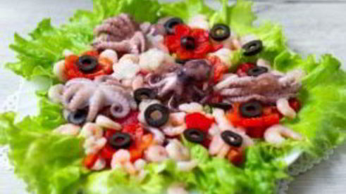 салат цветочная поляна