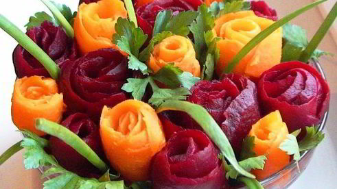 салат розарий