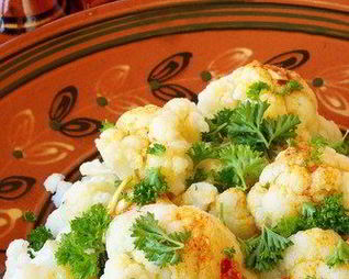 Цветная капуста с горчично-эстрагоновым винегретом