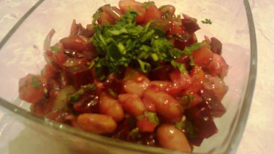 Рецепт винегрета с фасолью