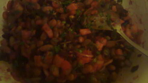 винегрет с фасолью