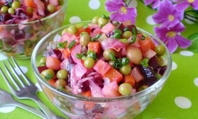 Винегрет с горошком