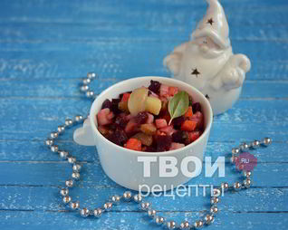 Винегрет с грибами