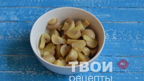 винегрет с грибами