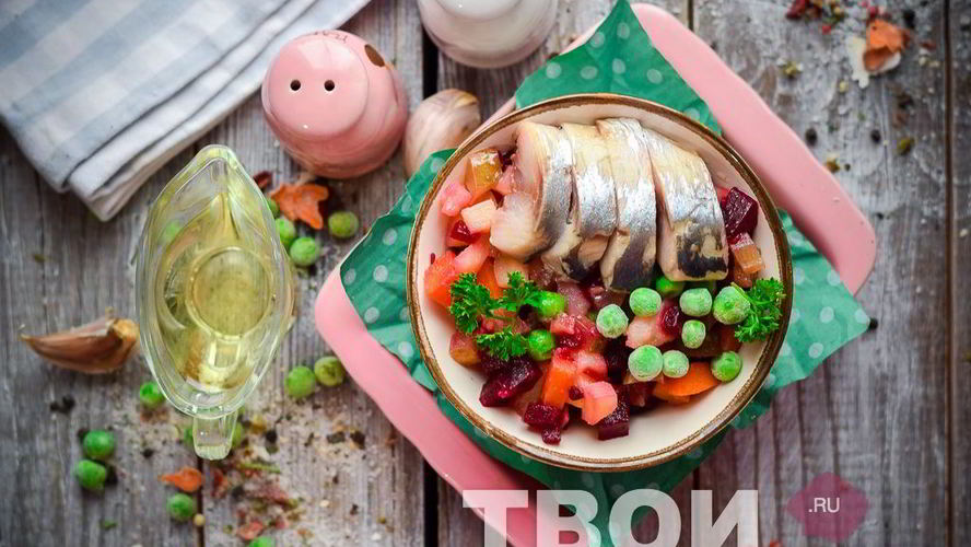Рецепт винегрета с сельдью