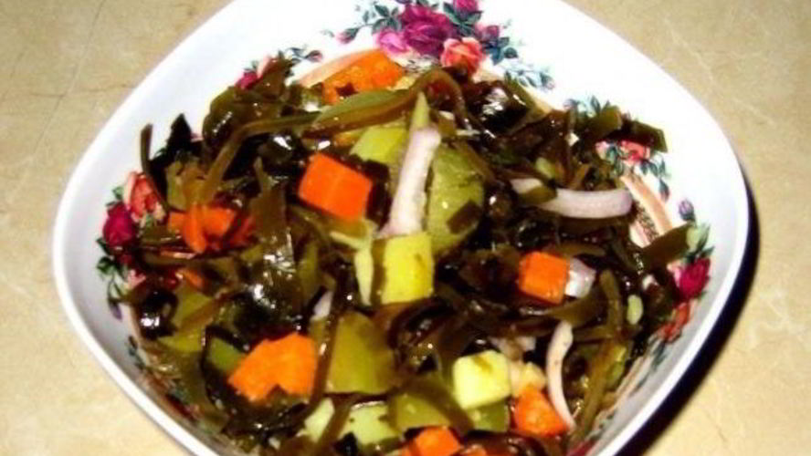 Рецепт вкусного салата из морской капусты