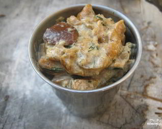 Грибной соус из замороженных грибов