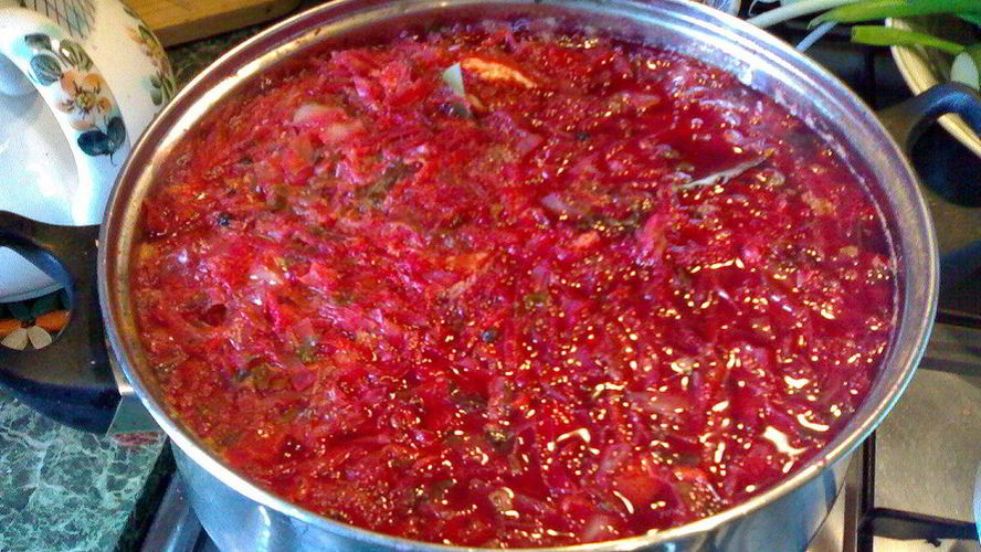 Рецепт борща без мяса