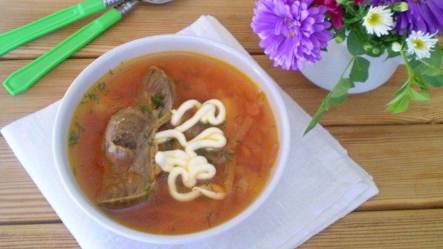 Рецепт борща из утки