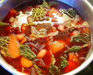 Борщ холодный костромской