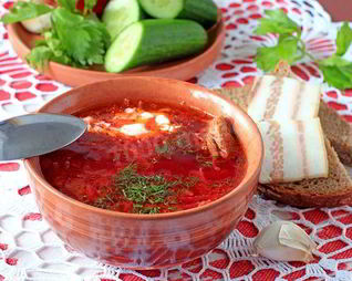 Борщ классический с свининой