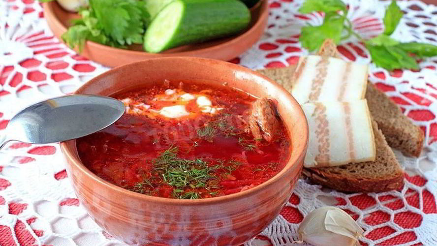 Рецепт борща классического с свининой