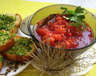 Борщ мясопустный