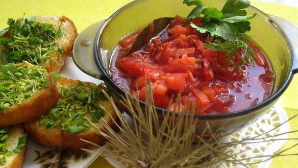 Рецепт Борща мясопустного