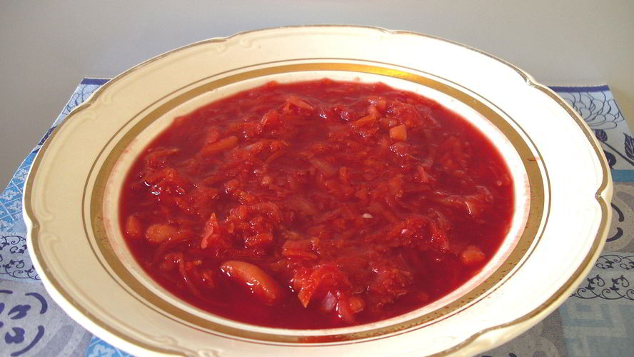 Рецепт борща на бобах