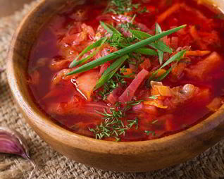 Борщ по-французски