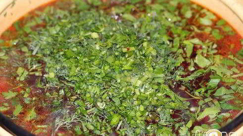 борщ с баклажанами